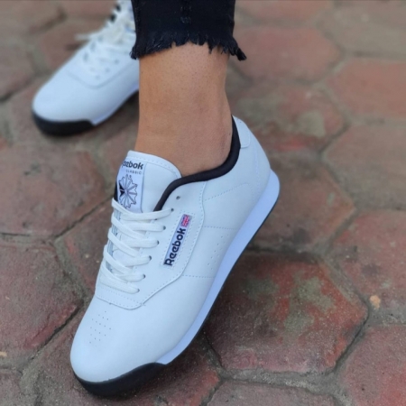 Reebok White and Black Flat s Order faster and cheaper