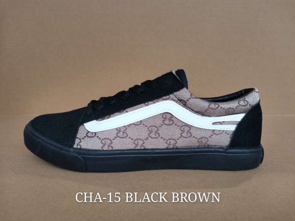 CHA-15 Black Brown rubber sole Leopard Unisex Quality Converse Rubber shoes Size 40-44