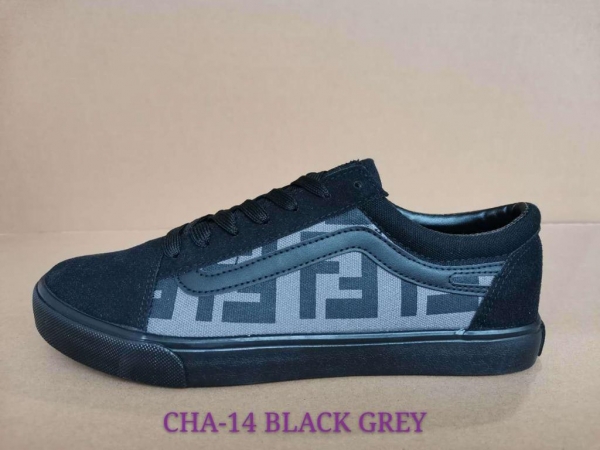 Grey CHA-14 rubber sole Leopard Unisex Quality Converse Rubber shoes Size 40-44