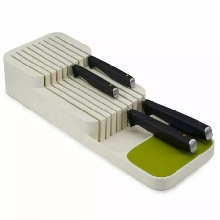 Knives block holder For the drawer colour white and Grey