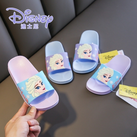 Disney cartoon girl slippers Elsa nonslip kids sandals