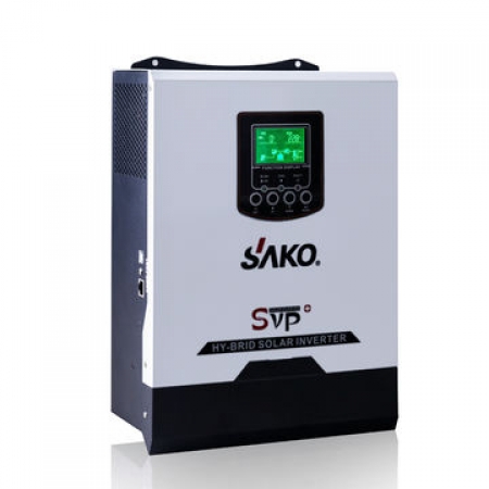 3KVA SAKO Pure Sine Wave inverter 12v Hybrid Off-grid Solar Inverter with MPPT Solar Charge Controller Built Inside