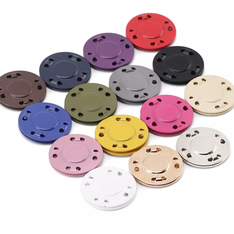 5 Pairs Sewing Metal Automatic Magnet Snap Buttons For Suitcase Bag Coat  Buckle
