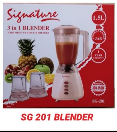 3 in 1 blender with mini cup-circuit breaker Signature SG-201