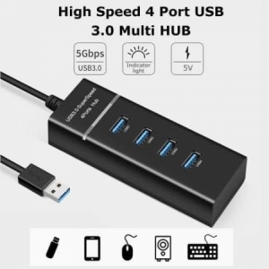 High speed 4 port 3.0 USB hub 5Gbps light indicator