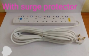Power king 4 way extension with surge protector