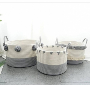 Woven Decorative Basket for toys and laundry