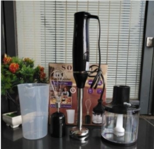4 in 1 sokany hand blender 500 watts with a blender, whisker, a chopper and a jug accessory