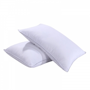 High quality pure white 1000gm fiber pillow hotel Airbnb pillow standard