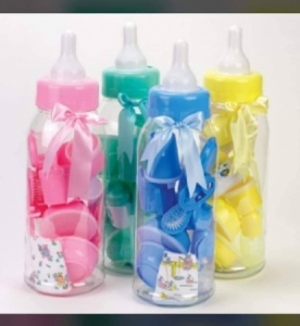  Baby feeding bottle with toys 10 pieces set