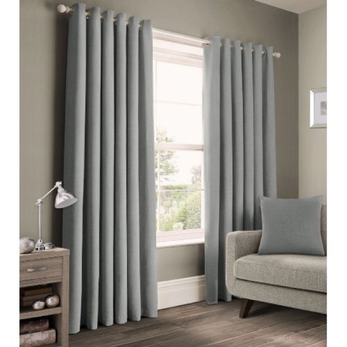 3pc 1.5m by 1.5m curtain, 2m shear cool grey heavy Curtains