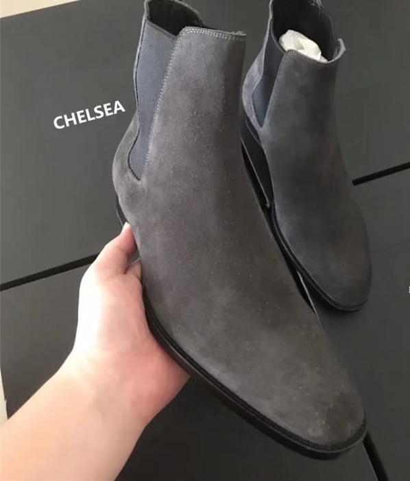 quality grey boots 
