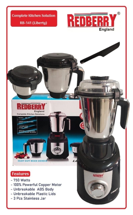 Complete Kitchen Solution Heavy Duty grinder and mixer Redberry made in England