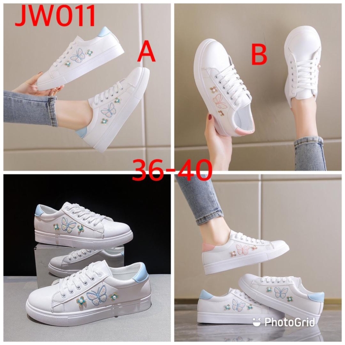 Butterfly Lady white sneakers Double sole /rubber Double sole /rubber