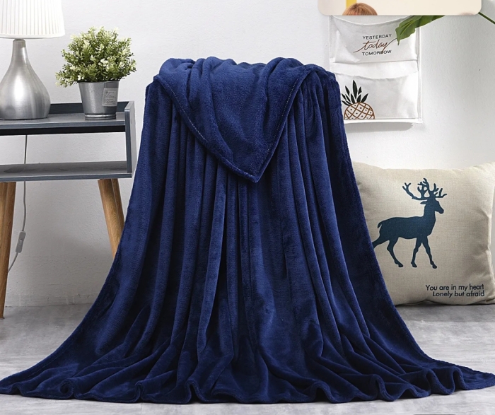100% Polyester Custom Designed King Size thick flannel fleece blanket shawl for home