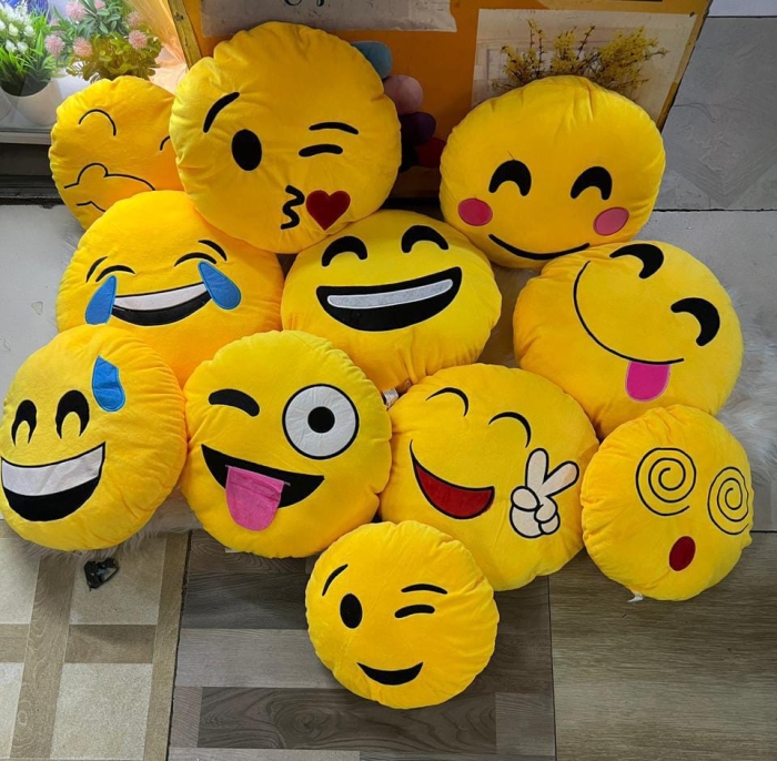 soft and smooth Velvet Kids Cartoon Face Cushions/Playing Pillow sold per pc