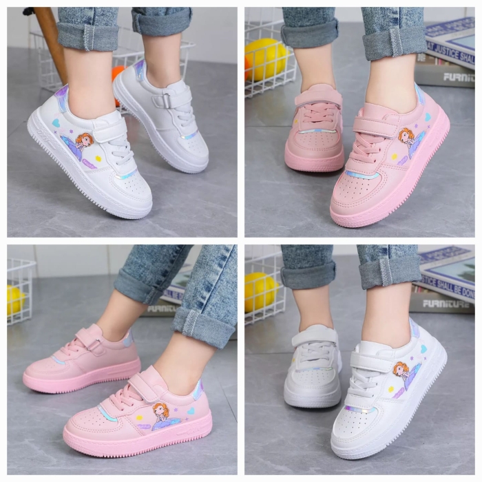 Quality Disney Kids Girls Sofia the first Sneakers Boys Casual Sneaker Running Shoes Autumn Trainers Kids White Shoes Sports Shoes For Boys