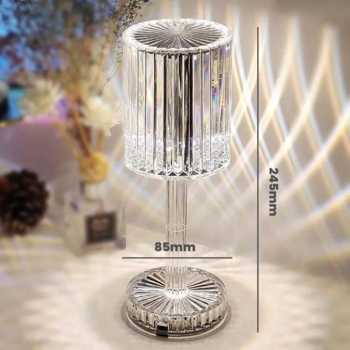 Order this amazing Bedside Lamp Luxury Cordless Crystal Table Lamp Modern Living Room Sofas Bedroom Touch Dimming Reading Lamps with USB Charging Nightstand Lamp ( Color : Crystal Color )