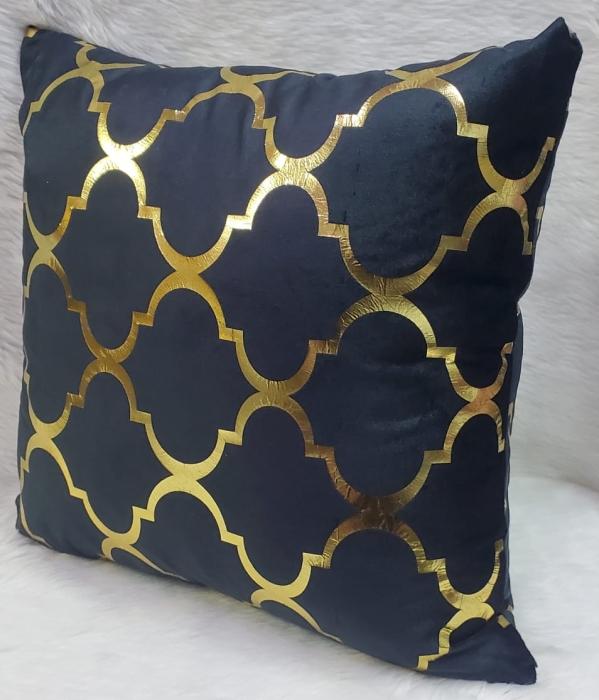 Velvet Throw Pillow Covers 16X16 Inch Covers Geometric Gold Pattern Square Cushion Pillow Covers With Zipper Decorative Farmhouse Pillow Covers For Couch Lumbar Sofa Throw Cushion Case For Home Decor