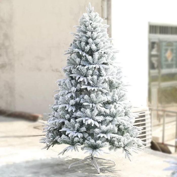 Umbrella system for quick preparation Snow flocked Christmas tree (4ft) (5ft) (6ft) (7ft)