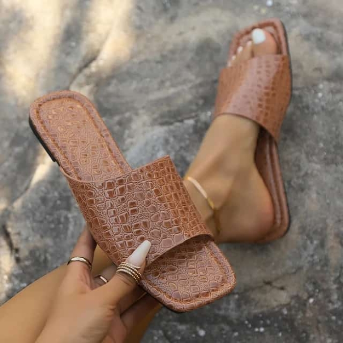 LEATHER SANDALS NEW DESIGN [BROWN]