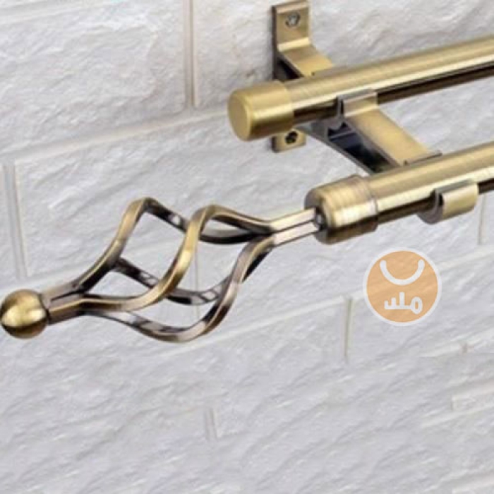 Quality 1 inch Diameter 2m long Double Curtain Rod