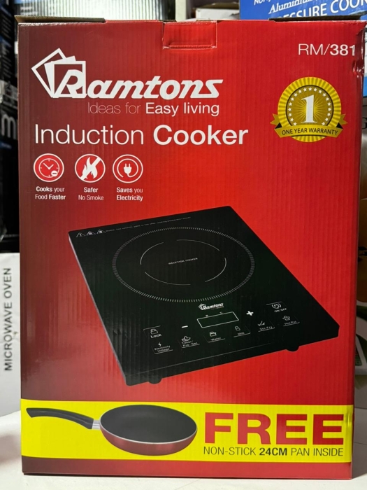 Ramtons Induction cooker comes with free pan
