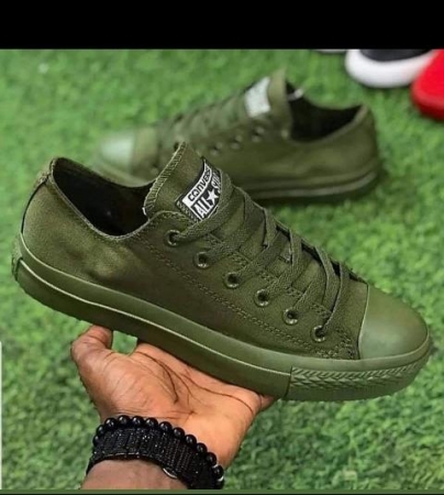 Green Converse All Star men rubber shoes
