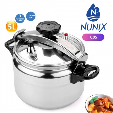 5L non explosive pressure cookers Nunix C05