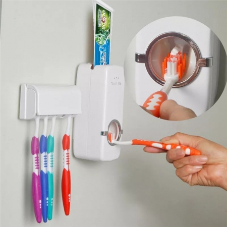 Touch me toothpaste dispenser