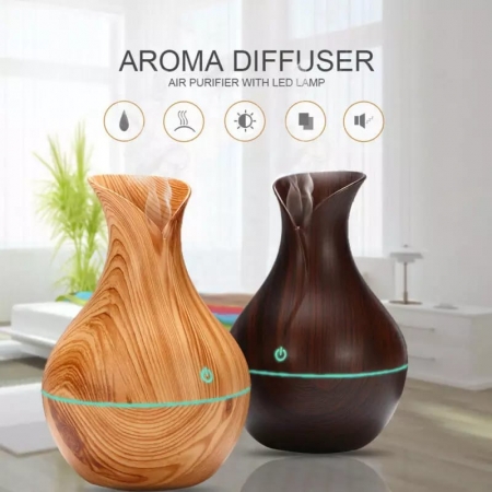 Aroma diffuser air humidifier with led lamp