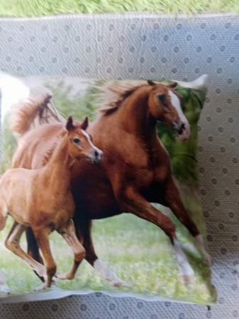 Horse animal throw pillow