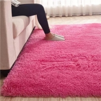 Pink Fluffy carpet  5 x 8 sq ft