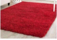 Red Fluffy carpets 5 x 8 sq ft