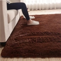 Dark Brown fluffy carpet 5x8 sq ft