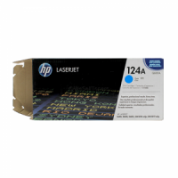 HP 124A Cyan Original LaserJet Cartridge, Q6001A