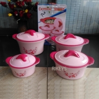 4pcs pink carnival redberry hot pots serve it hot 