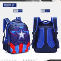Blue and Red Backpack
