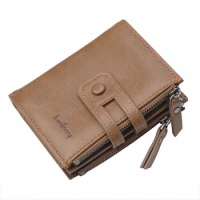 Baellerry Brown Leather Women Wallets Small