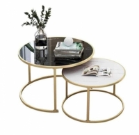 Durable pure marble stone like nesting tables 
