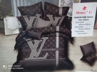 Louis Vuitton Premium branded 1*duvet cover 6x6 ( with extra fitting ) One bedsheet Two pillowcases