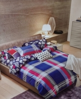 Blue Striped duvet cover, One bedsheet Two pillowcases(Cover not Duvet)