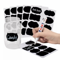 Labelling stickers with a pen 4 sheets 32pcs stickers+1pen