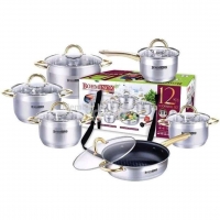 Buy Elegant 12pc Bohminox cookware set Nonstick stainless steel Experience high quality life. Bominox cookware
