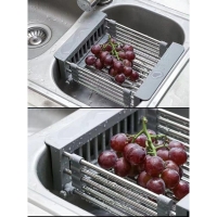 Expandable vegetables and fruits drying rack