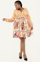 ladies short classy  wrap dress