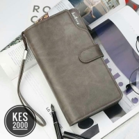 Baellerry High quality grey Leather Women Wallets