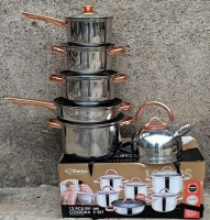 12 pcs Stainless cookware