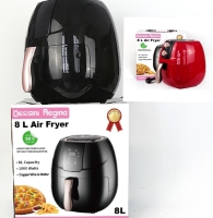 8L Capacity Air fryer 1800W Copper wire and motor with 90 percent less fat