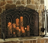 Dependable Black metallic high quality Fire guard for that fire place security and style comes in an executive finish